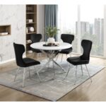 Topeka Marble Top Round Dining Table By Homelegance - Image 2