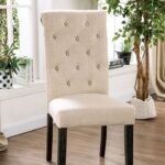 Alfred Rustic Side Chairs – Ivory Upholstered (2/CTN) | CM3735IV-SC-2PK