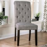 Alfred Rustic Side Chairs – Light Gray Upholstery (Set of 2) | CM3735LG-SC-2PK