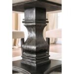 Elfredo Round Marble Dining Table – White & Antique Black | CM3755RT-TABLE