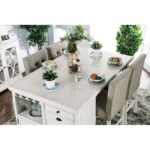 Sutton Counter Height Table – Antique White Farmhouse Dining | CM3390PT-TABLE