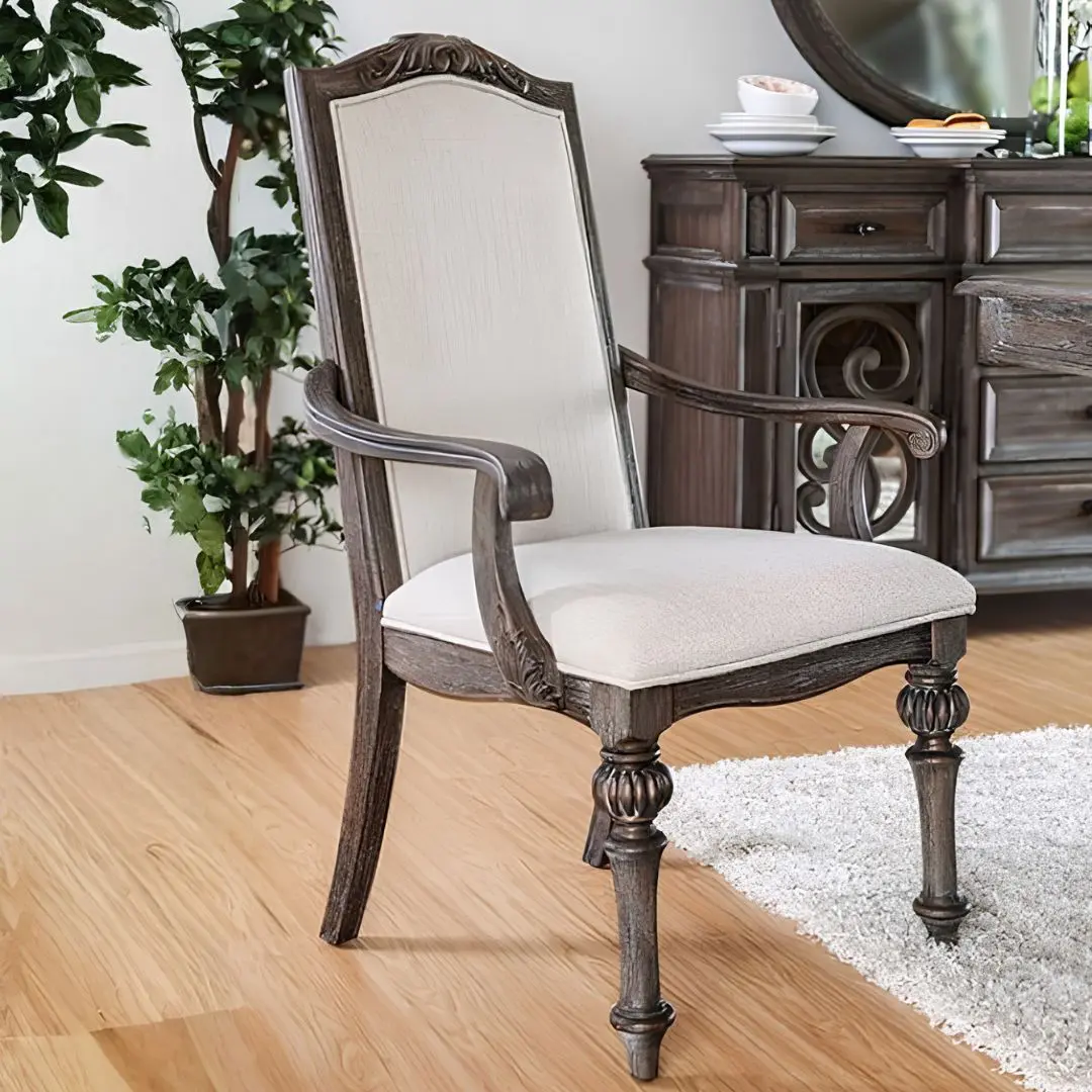 Arcadia Arm Chair Set Of 2 By Furniture Of America | Mobilia Cleopatra 3 Arcadia Arm Chair Set of 2 BY Furniture of America - Image 1