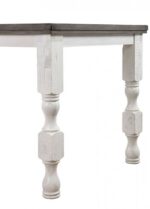 Calabria 7 Pc Counter Height Dining Set – Rustic Antique White & Gray