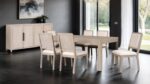 Belize 7 Pc Dining Table Set – Modern Gray Fog Dining Collection