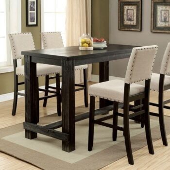 Rustic Farmhouse Style: Sania Bar Table Antique Black – CM3324BK-BT-VN