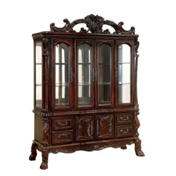 Classic Elegance: Medieve Hutch & Buffet Cherry – Traditional Dining Storage