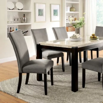 Gladstone 7 Pc Dining Table Set Transitional by Furniture of America