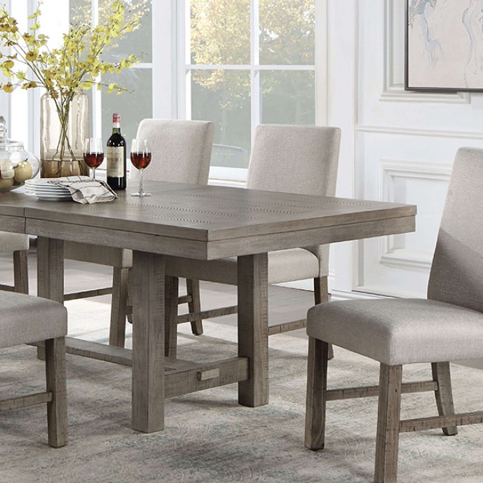 San Antonio 7 Pc Dining Table Set Rustic By Furniture Of America | Mobilia Cleopatra 3 San Antonio 7 Pc Dining Table Set – Gray Rustic Dining Set