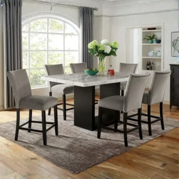 Kian Counter Height Table Transitional