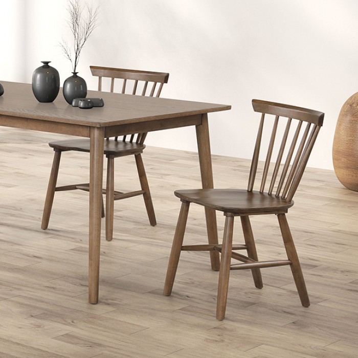 Beale 7 Pc Dining Table Set Mid-Century Modern By Furniture Of America | Mobilia Cleopatra 3 Beale 7 Pc Dining Table Set – Walnut Mid-Century Modern Dining