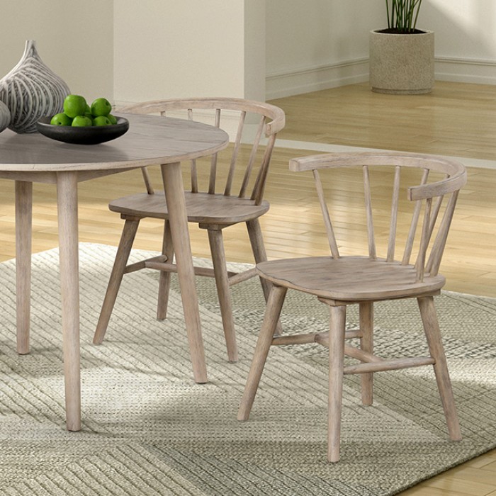 Yate 5 Pc Dining Table Set Mid-Century Modern By Furniture Of America | Mobilia Cleopatra 3 Yate 5 Pc Dining Table Set – Natural Oak Mid-Century Modern Dining