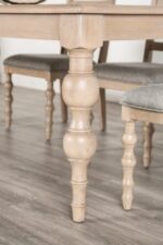 Chesapeake 7 Pc Dining Table Set – Modern Farmhouse Light White Wash
