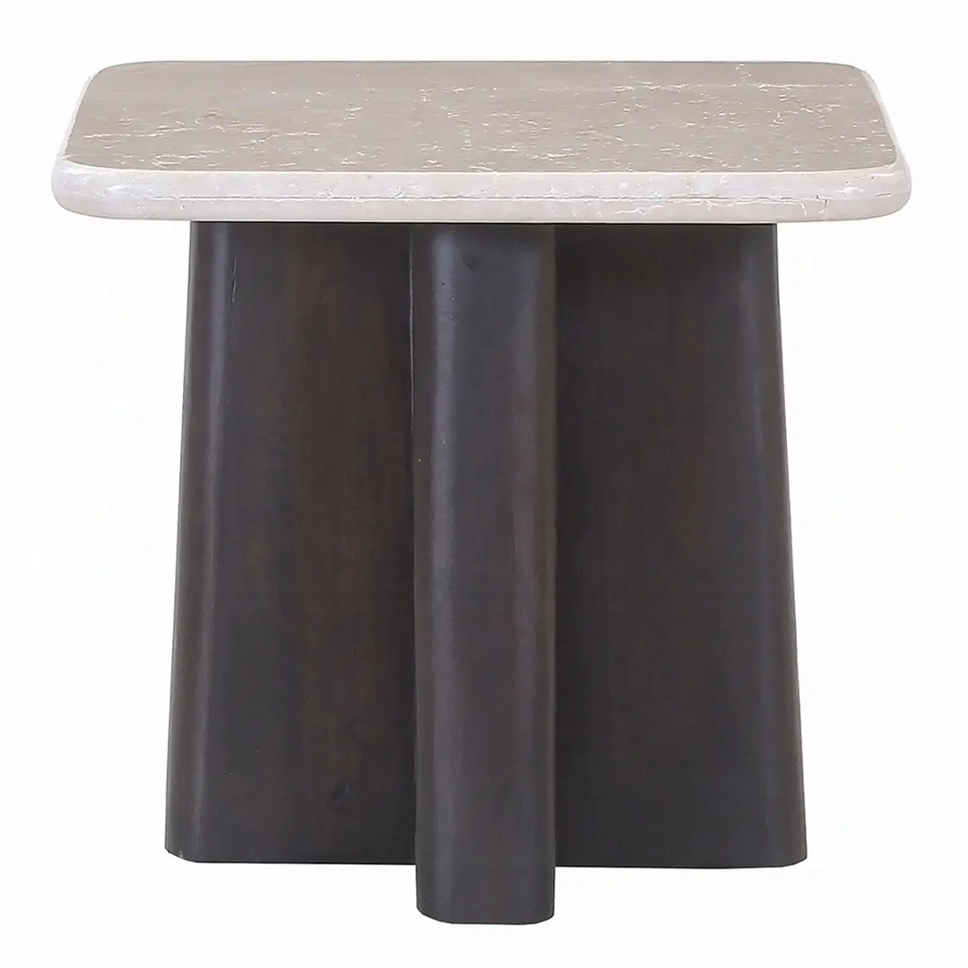 Jacory End Table With Bottocino Marble Top By Acme | Mobilia Cleopatra 3 Jacory End Table with Bottocino Marble Top by ACME - Image 1