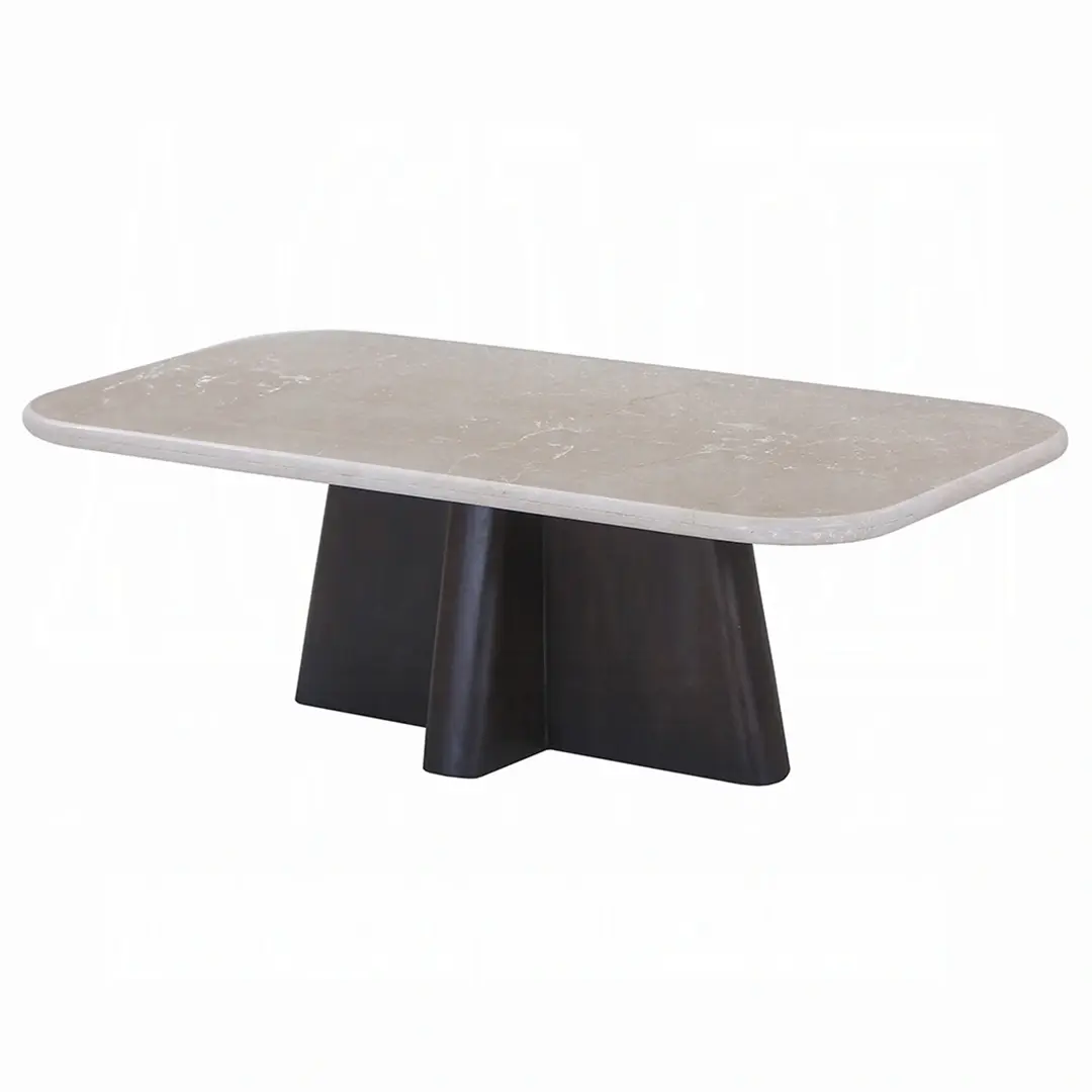Jacory Coffee Table With Bottocino Marble Top By Acme | Mobilia Cleopatra 3 Jacory Coffee Table with Bottocino Marble Top by ACME - Image 1