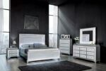 Glam Elegance: Galea Dresser Gray with LED Crystal Trim
