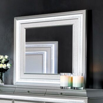 Glam Accent: Galea Mirror Gray with LED Crystal Trim