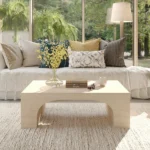 Rectangular Travertine Stone Coffee Table