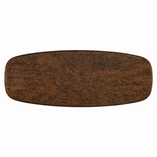 Glossy Wood Top Dining Table