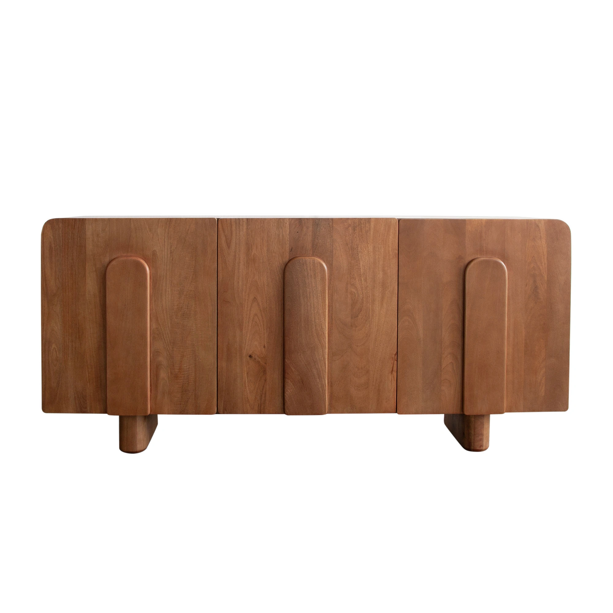 Indigo Solid Wood Sideboard 3-Door By Diamond Sofa | Mobilia Cleopatra 3 Solid Wood Sideboard 3-Door in Honey Finish