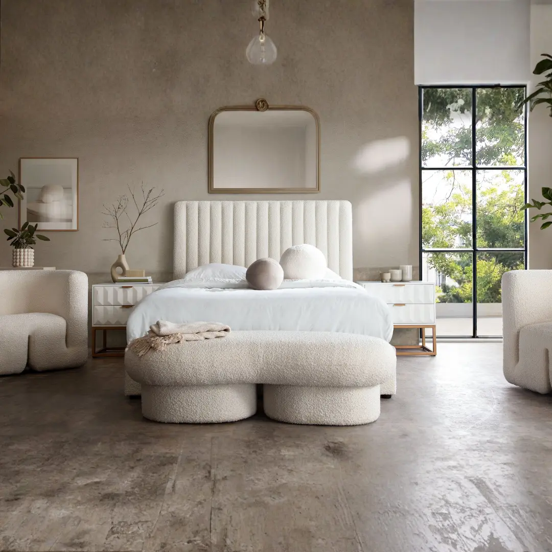 Brooke2 54″ Channel Tufted Bed By Diamond Sofa | Mobilia Cleopatra 3 Channel Tufted Bed