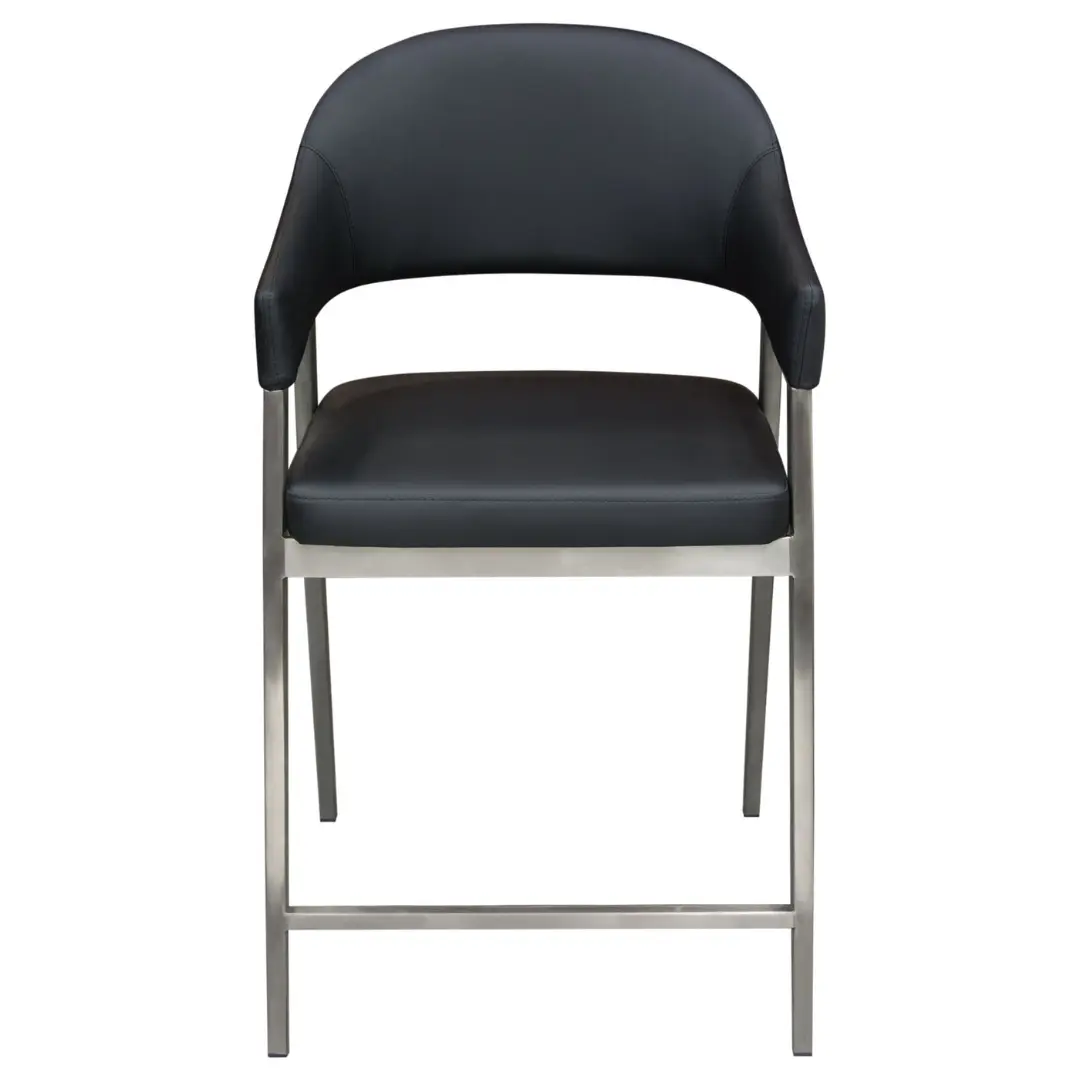 Adele Counter Black Dining Chair By Diamond Sofa | Mobilia Cleopatra 3 Black Dining Chair