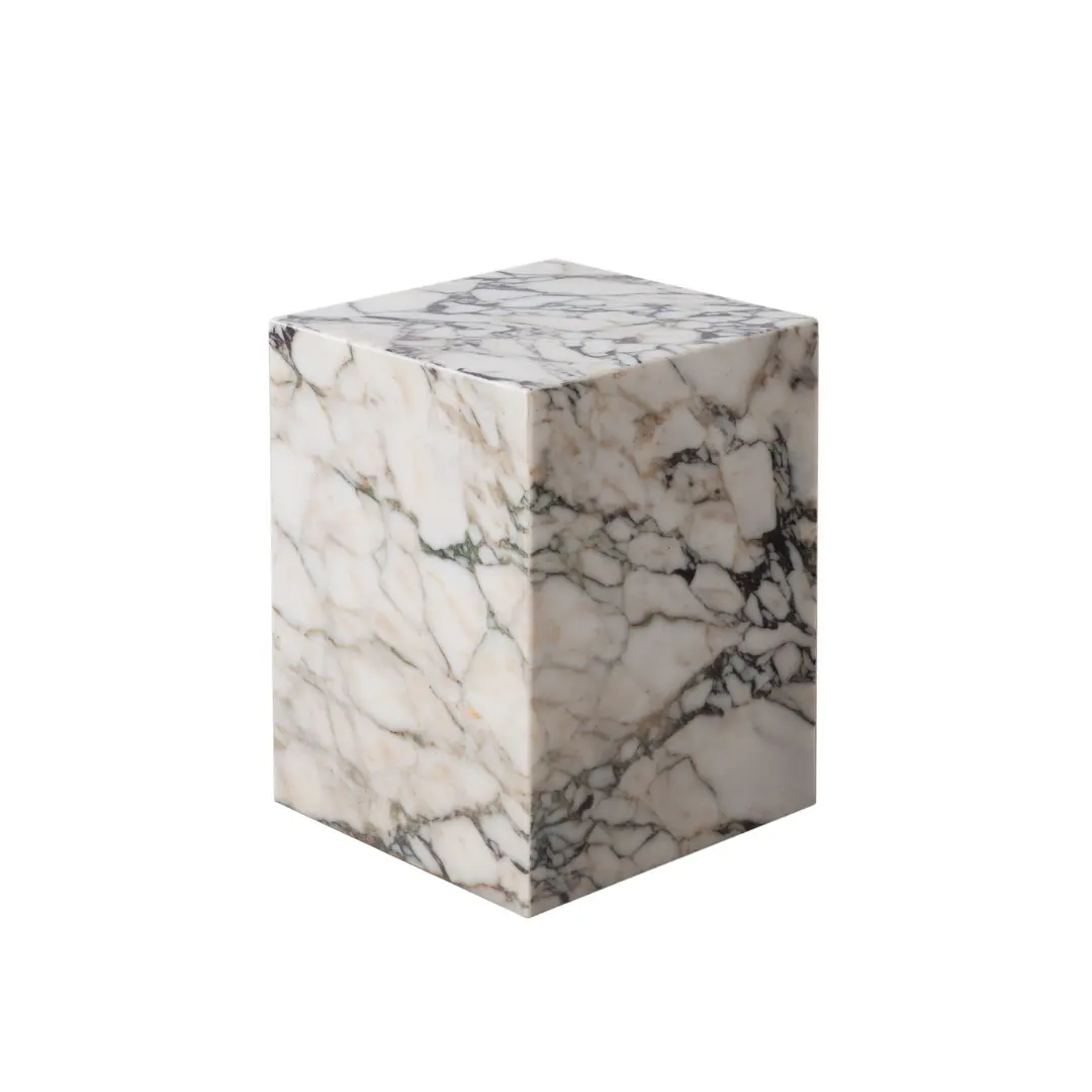 Ark Square End Table Marble By Diamond Sofa | Mobilia Cleopatra 3 Square End Table