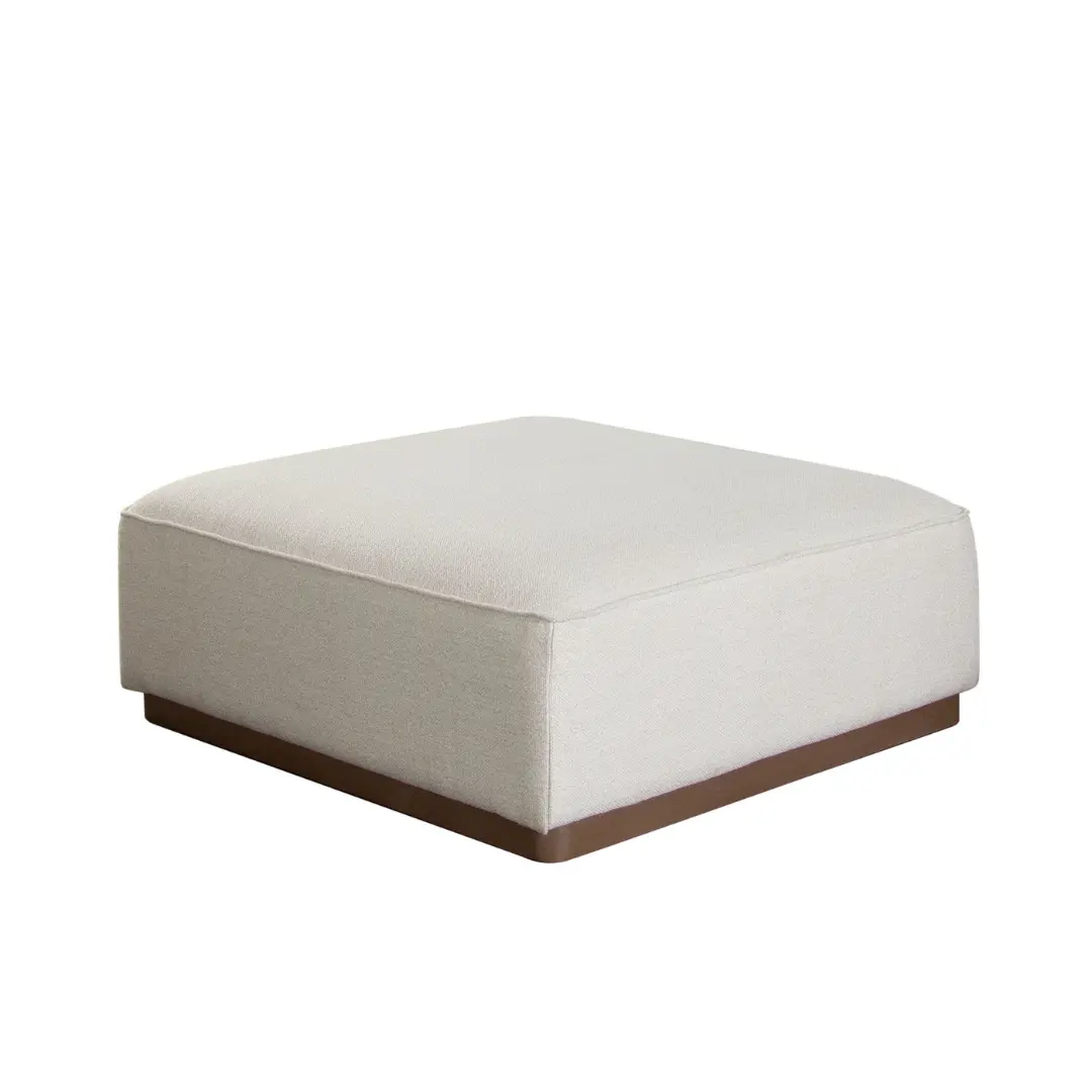 Aspen Polyester Fabric Cream Ottoman By Diamond Sofa | Mobilia Cleopatra 3 Cream Ottoman