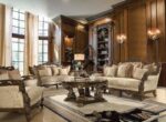 Met Ant Gold & Perfect Brown 3PCs Sofa Set HD-1609 By Homey Design