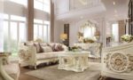 Cream Chenille 3PCs Sofa Set HD-2011 By Homey Design