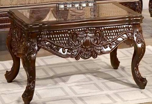 Mahogany End Table Hd-1064 By Homey Design | Mobilia Cleopatra 3 Mahogany End Table HD-1064 By Homey Design - Image 1