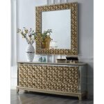 Luxury Gold 5PCs California King Bedroom Set HD-6065 By Homey Design - Image 5