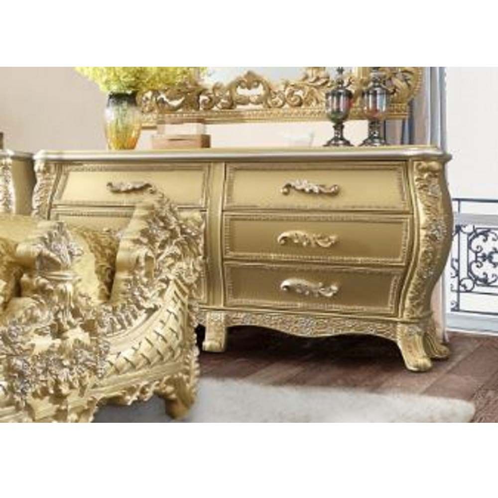 Cabriole Gold Dresser By Acme | Mobilia Cleopatra 3 Cabriole Gold Dresser by ACME - Image 1