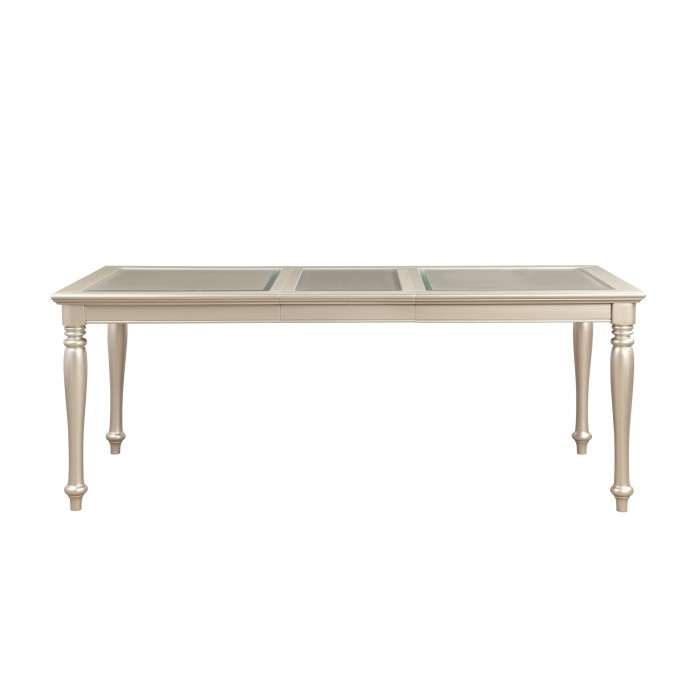 Silver Celandine Collection Dining Table By Homelegance | Mobilia Cleopatra 3 Silver Celandine Collection Dining table By Homelegance - Image 1