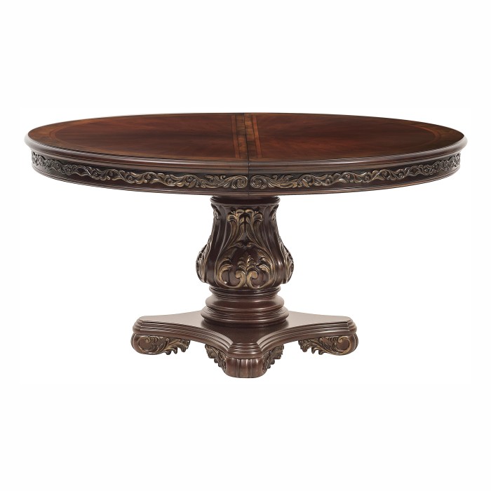 Cherry Deryn Park Collection Round Dining Table By Homelegance | Mobilia Cleopatra 3 Cherry Deryn Park Collection Round Dining table By Homelegance - Image 1