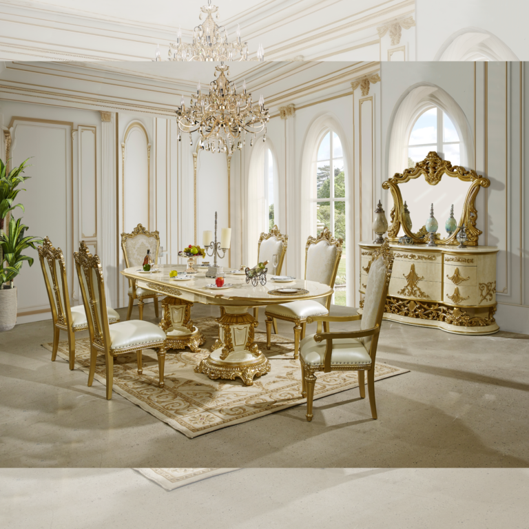 7Pc Dining Set Hd-5133 By Homey Design | Mobilia Cleopatra 3 7Pc Dining Set HD-5133 By Homey Design - Image 1
