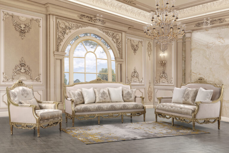 Luxurious Sofa Set Hd-56 By Homey Design | Mobilia Cleopatra 3 Luxurious Sofa Set HD-56 By Homey Design - Image 1