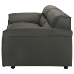 Buxton Top Grain Leather Sofa Graphite By Coaster Furniture - Image 5