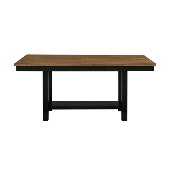 Tyler Dining Table In 2 Tone Finish Brown & Black By Homelegance | Mobilia Cleopatra 3 Tyler Dining Table in 2 Tone Finish Brown & Black by Homelegance - Image 1