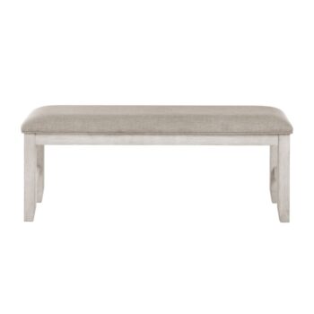 Bench in white finish