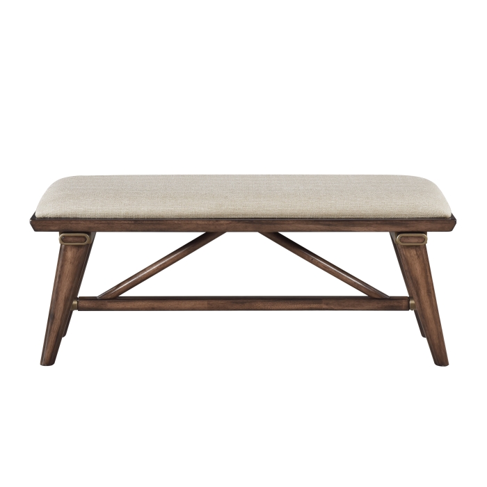 Monroe Bench In Walnut Finish By Homelegance | Mobilia Cleopatra 3 Monroe Bench in Walnut Finish By Homelegance - Image 1