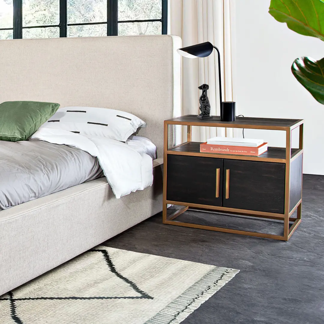 Empire 2-Door Contemporary End Table By Diamond Sofa | Mobilia Cleopatra 3 Contemporary End Table
