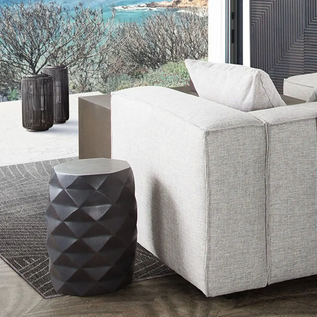 Fig Grey Pedestal Accent Table By Diamond Sofa | Mobilia Cleopatra 3 Pedestal Accent Table