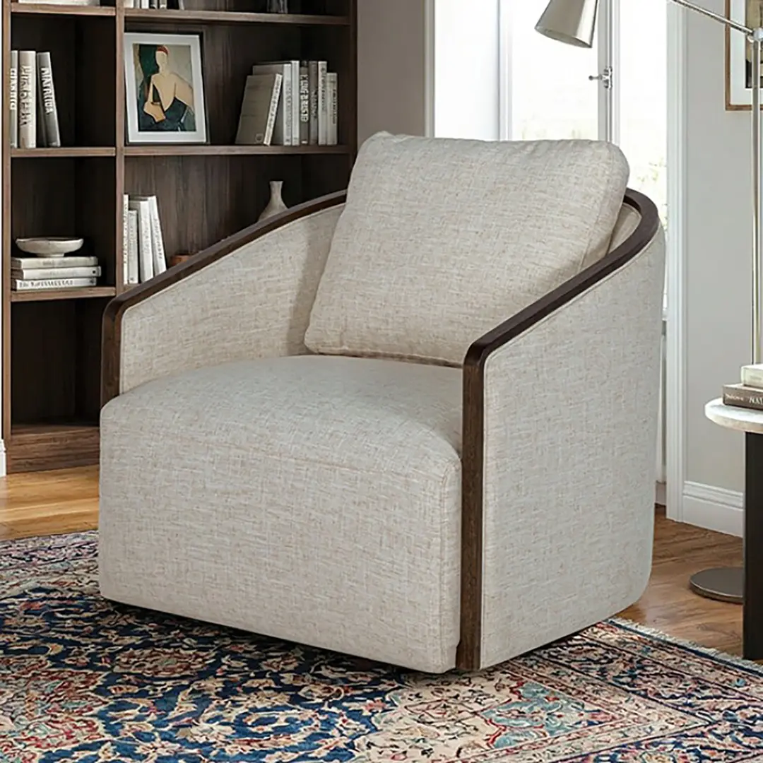 Zebina Swivel Accent Chair By Furniture Of America | Mobilia Cleopatra 3 Zebina Swivel Accent Chair By Furniture Of America - Image 1