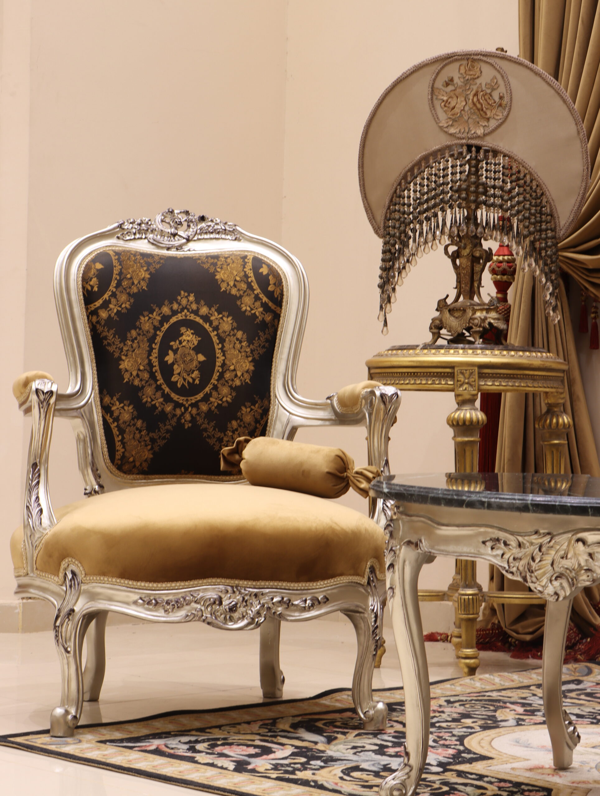 Handmade Venus Black Chair | Mobilia Cleopatra 3 Handmade Venus Black Chair - Image 1