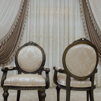Handmade Florina Bronze Beige Arm Chair |