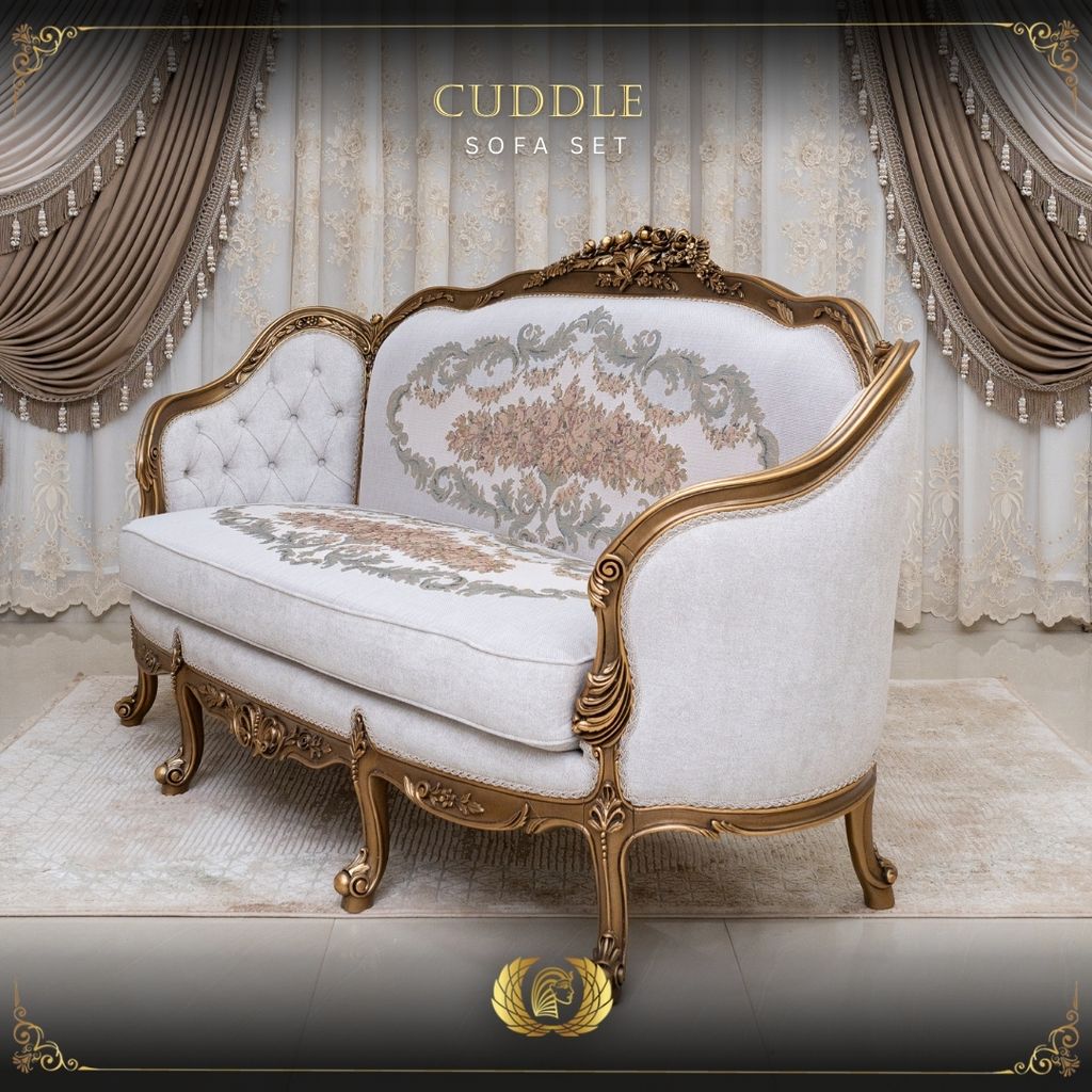 Handmade Bronze Cuddle Sofa | Mobilia Cleopatra 3 Handmade Bronze Cuddle Sofa - Image 1