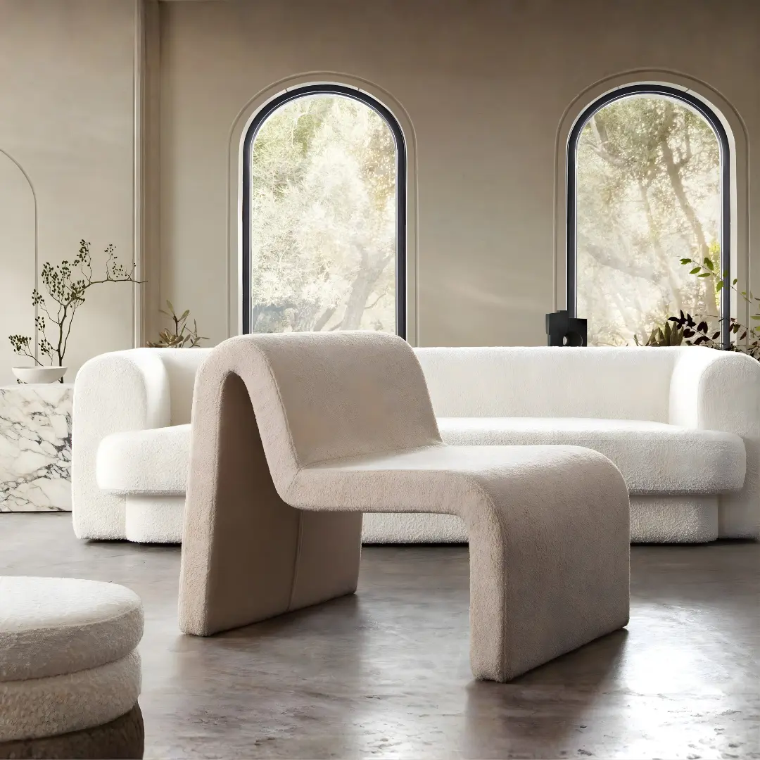 Lana Looped Shearling Camel Accent Chair By Diamond Sofa | Mobilia Cleopatra 3 Camel Accent Chair