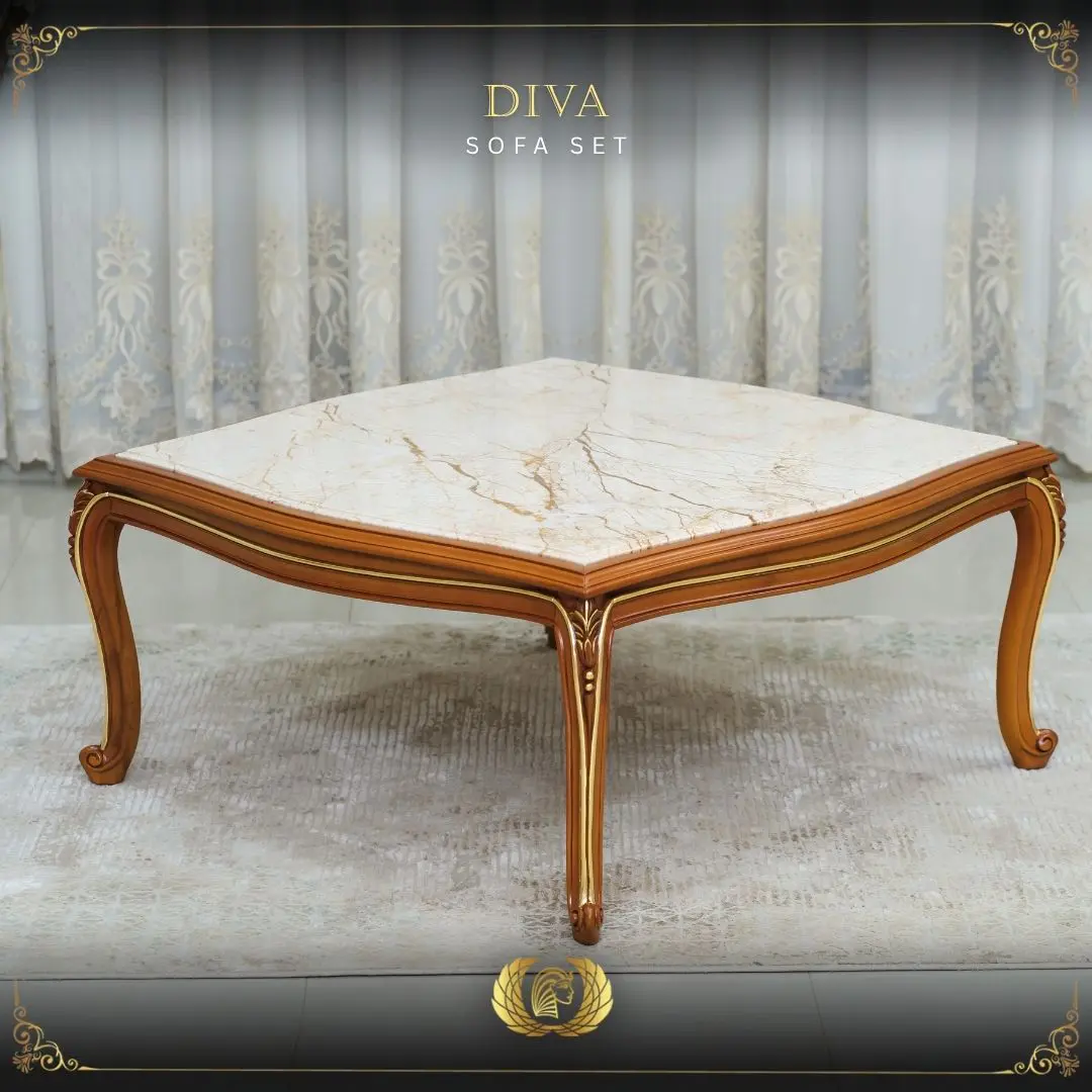 Handmade Brown Gold Coffee Table | Mobilia Cleopatra 3 Handmade Brown Gold Coffee Table - Image 1