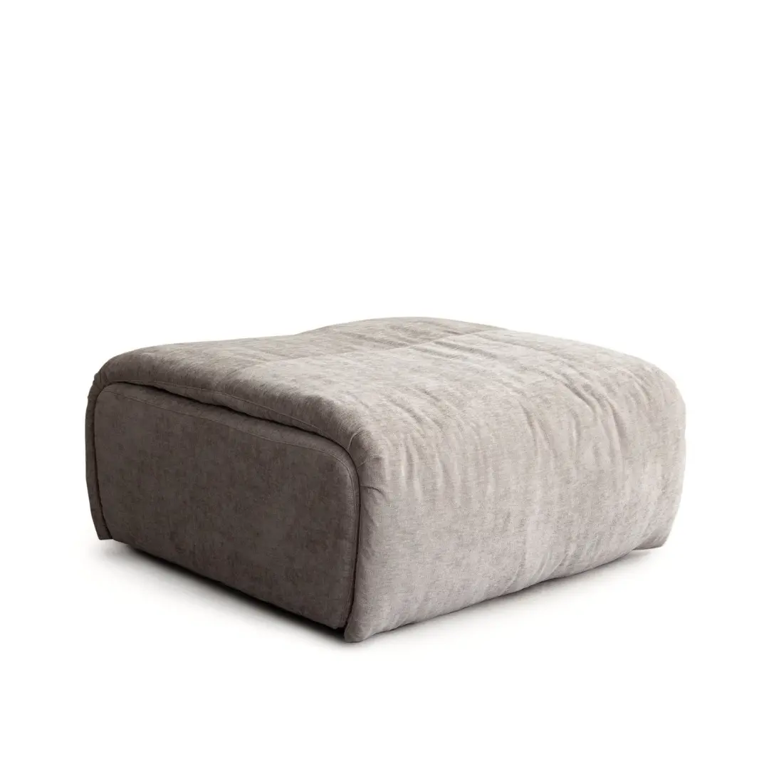 Leigh Ottoman Fabric In Dove By Diamond Sofa | Mobilia Cleopatra 3 Ottoman Fabric