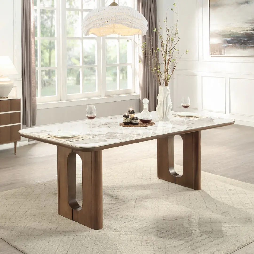 Harvey Ceramic Dining Table By Acme | Mobilia Cleopatra 3 Ceramic Dining Table